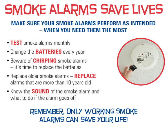 smoke alarms save lives