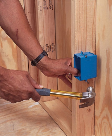 electrician wiring outlet