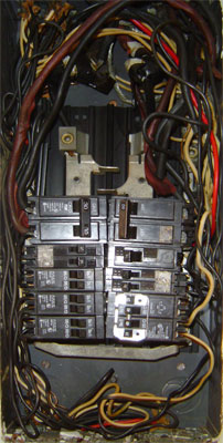 old electric panel